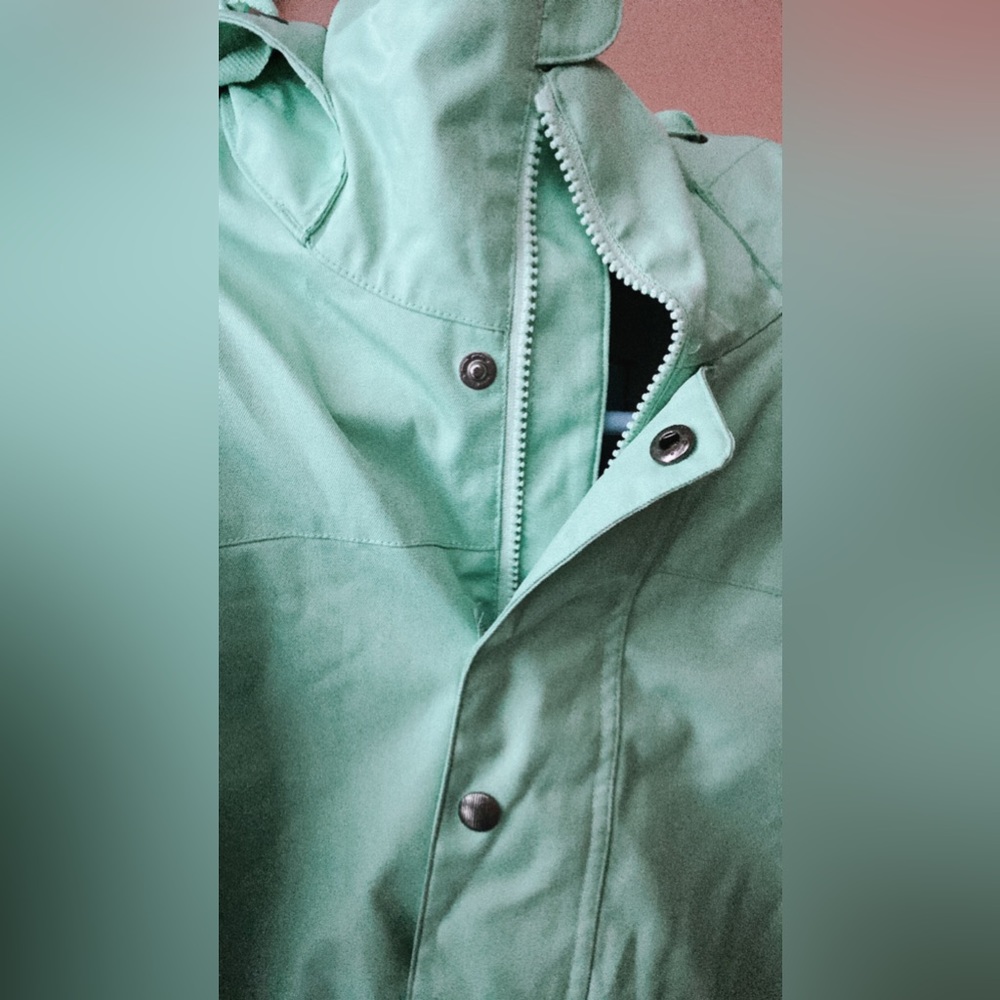 Tiffany blue ski jacket